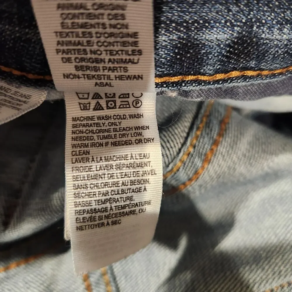 Lucky Brand Mens Dark Wash 221 Original Straight Leg Jeans Size 36x30 Minimalist